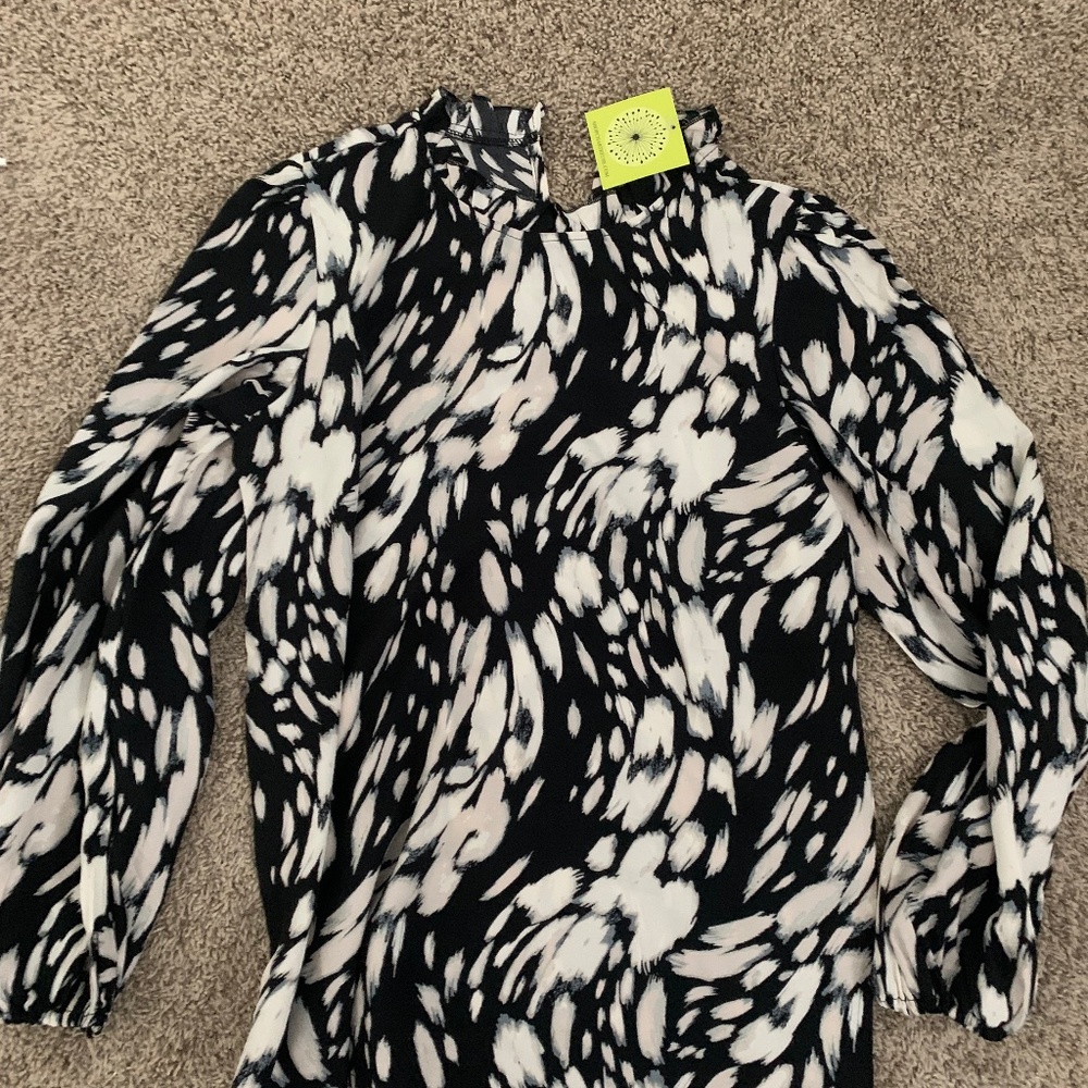 Willa black and white print top